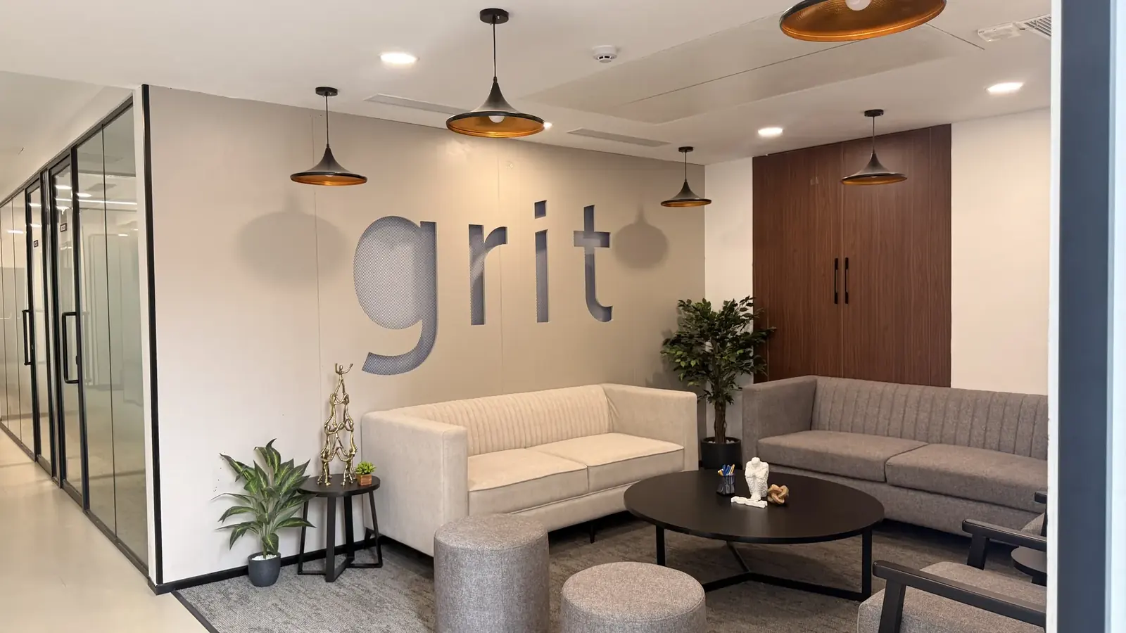 The 'grit' lounge at the First Bridge campus