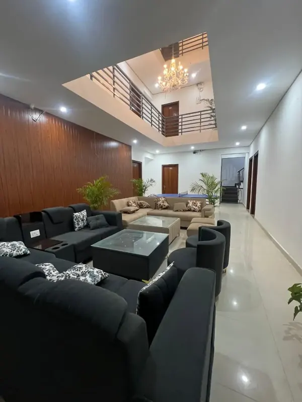 The lounge in a First Bridge co-living student home